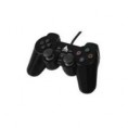 Acessório Joypad Twin Shock - Vibration 12 Botões - PS2 - Cor preta